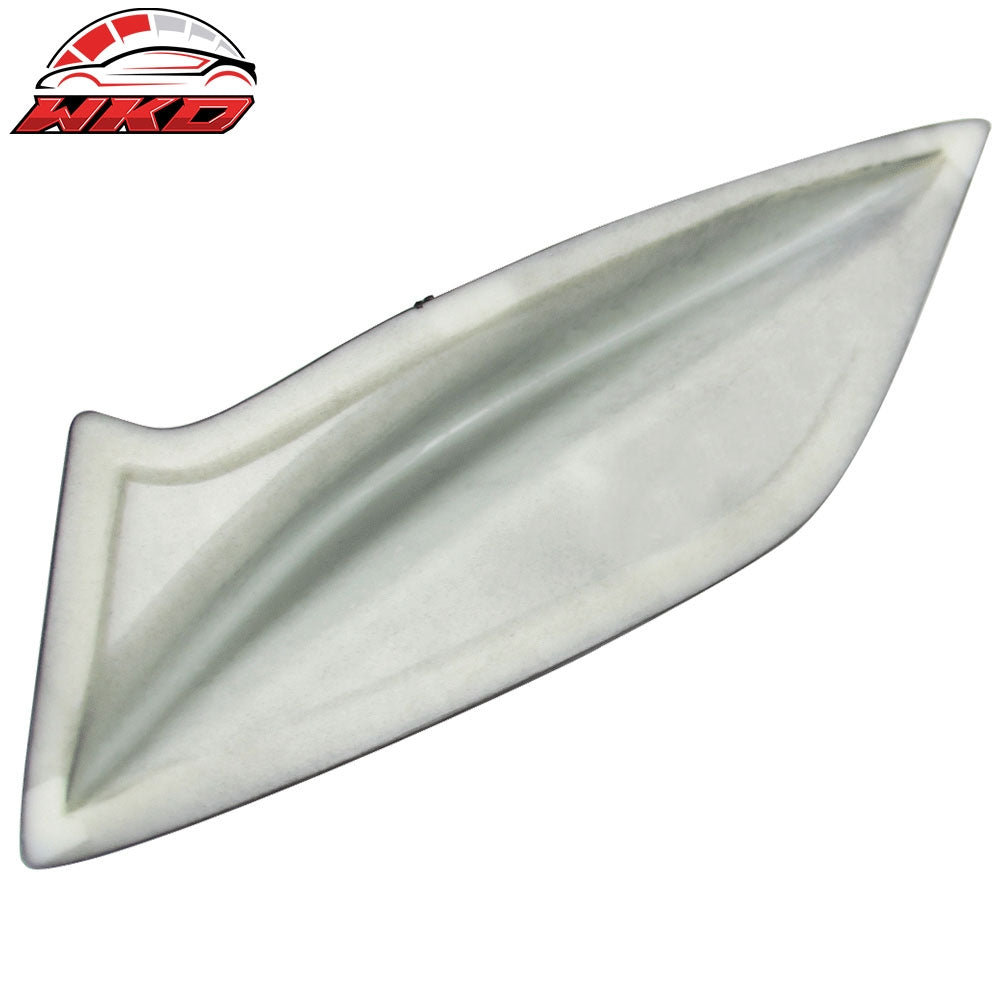 Fits 15-21 Subaru WRX & STI DTO Style Gloss Black Trunk Spoiler Side Fins Add on
