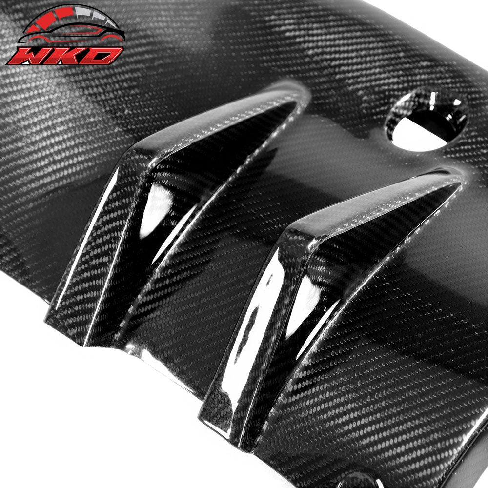 Fits 20-25 Toyota GR Supra A90 A91 AG Style Rear Diffuser Gloss Carbon Fiber CF