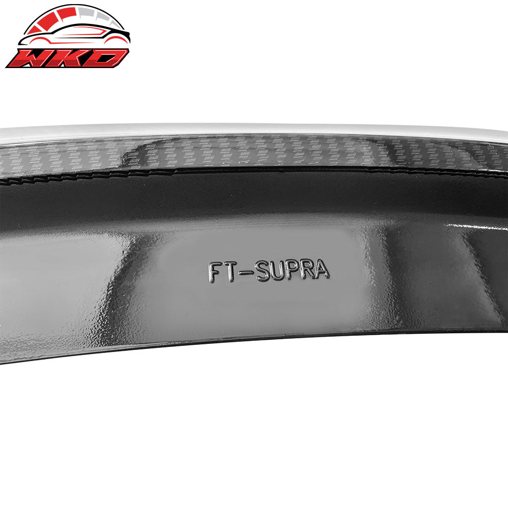 Fits 20-25 Toyota GR Supra A90 A91 Rear Trunk Spoiler V Style Carbon Fiber Print