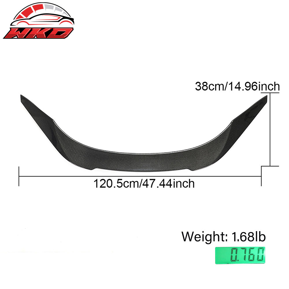 Fits 20-25 Toyota GR Supra A90 A91 V Style Rear Trunk Spoiler Gloss Carbon Fiber