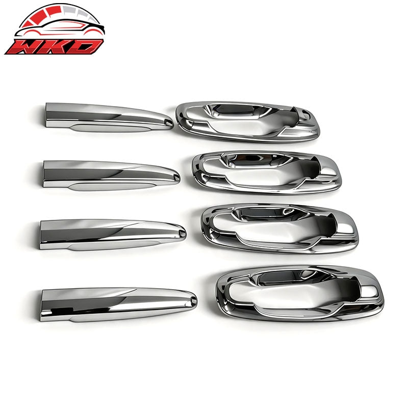 Fits 04-08 Suzuki Forenza 05-08 Reno Chrome ABS Door Handle Covers w/ 1 Key Hole