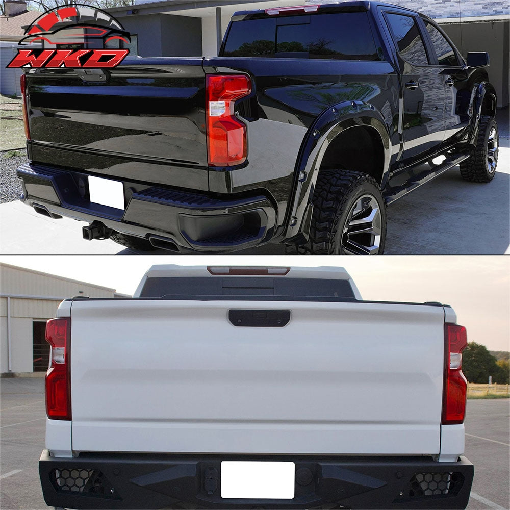 Fits 19-22 Silverado Sierra 1500 Tailgate Molding Trunk Protector Cap Cover PP