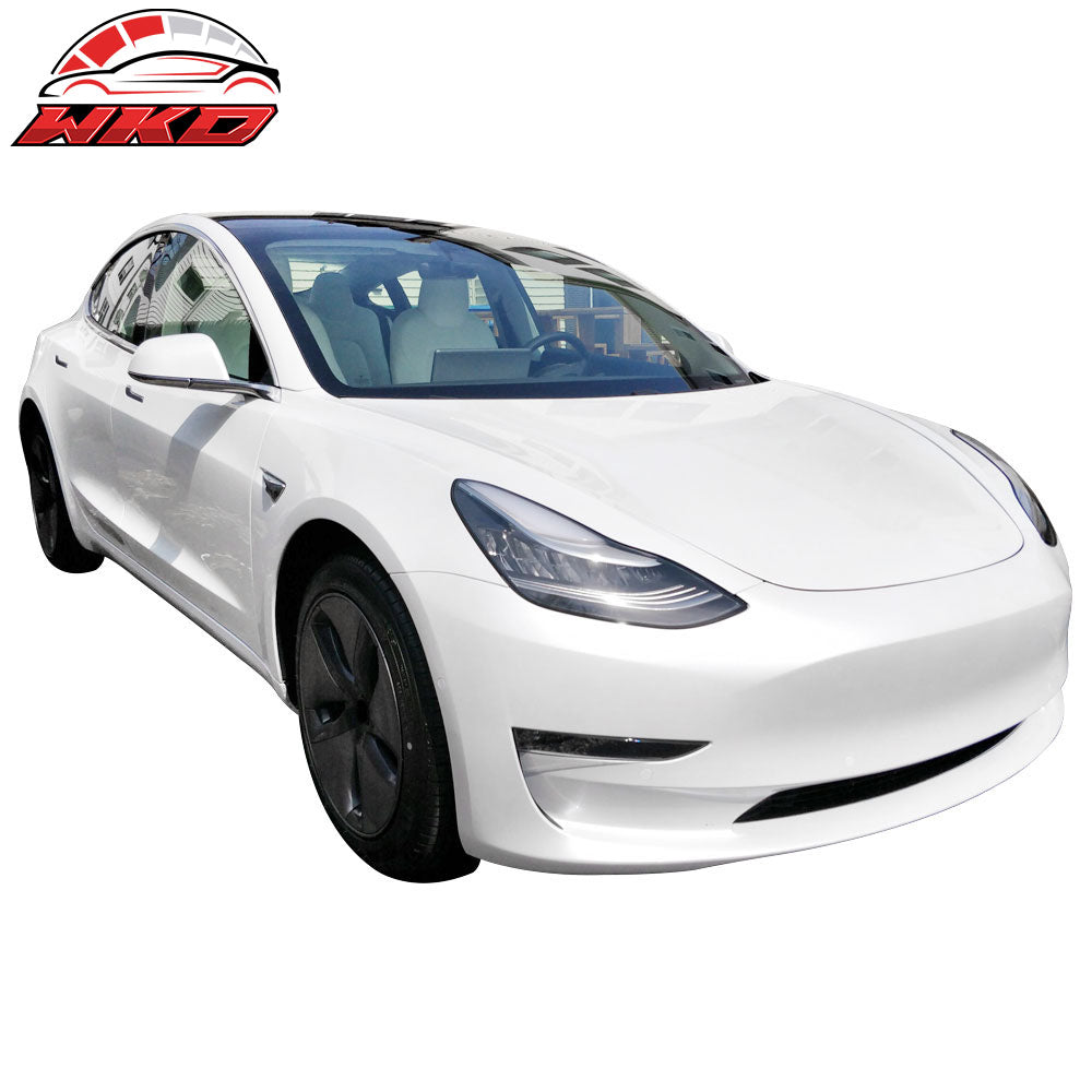 Fits 17-23 Tesla Model 3 Factory Replacement Front Bumper Cover