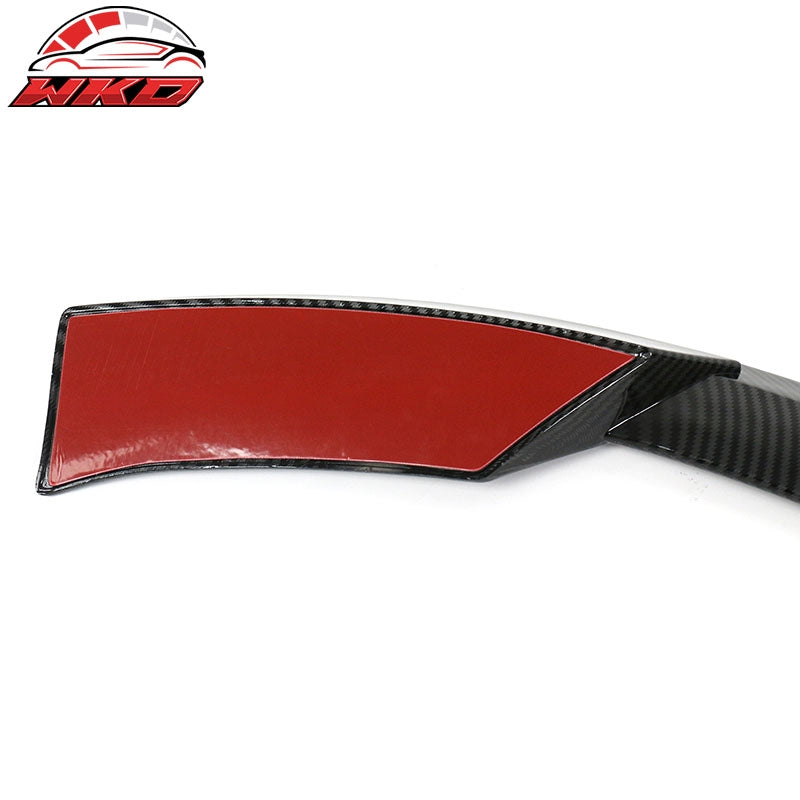 Fits 17-26 Tesla Model 3 Sport Style Carbon Fiber Print Rear Trunk Spoiler Wing