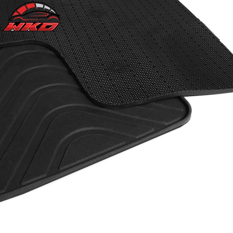 Fit 12-20 Tesla Model S All-Weather Floor Mats Carpet Liner Front and Second Row