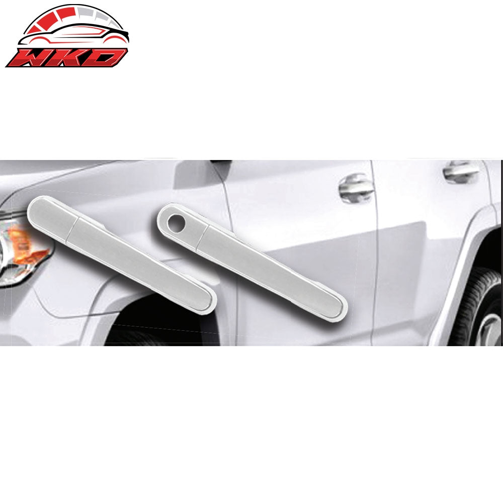Fits 10-21 Toyota 4Runner 4PCS Front Rear Door Handle Cover W/1-Keyhole Chrome
