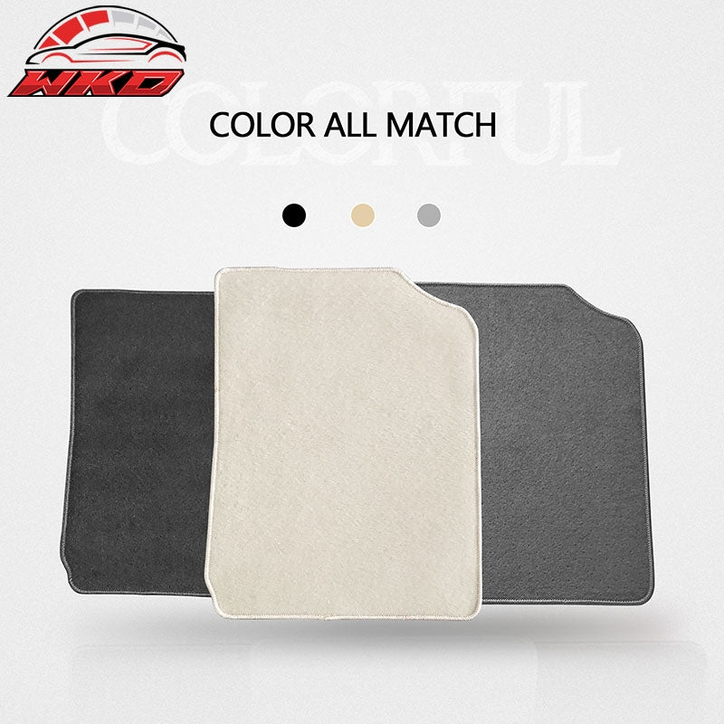Fits 07-11 Toyota Camry Floor Mats Nylon Beige Non-Slip Auto Carpets 4PC Set