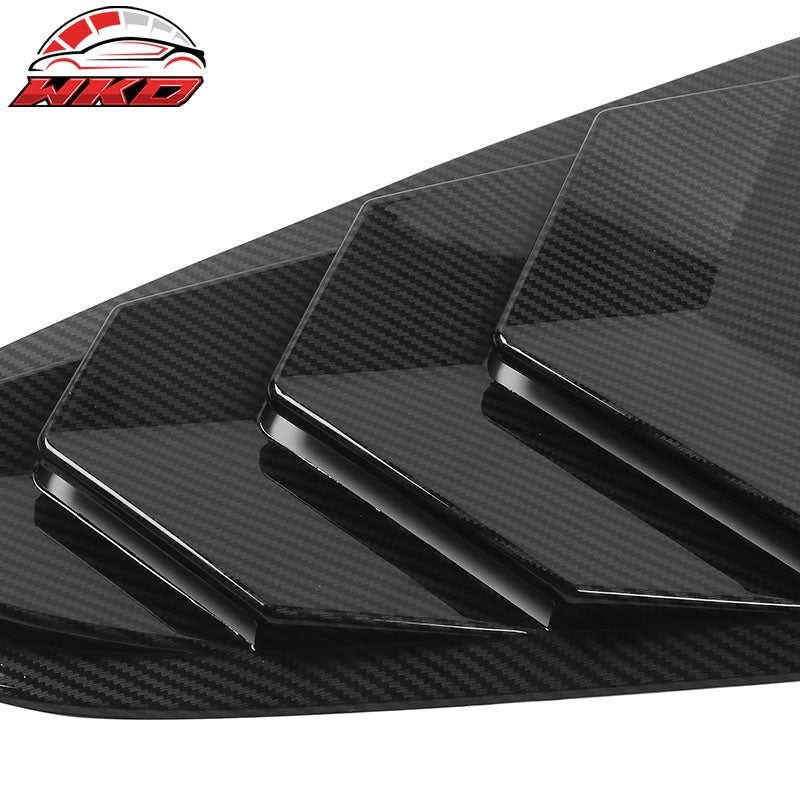 Fit 22-26 Toyota GR86/Subaru BRZ IKON 2PC Side Window Louvers Carbon Fiber Print
