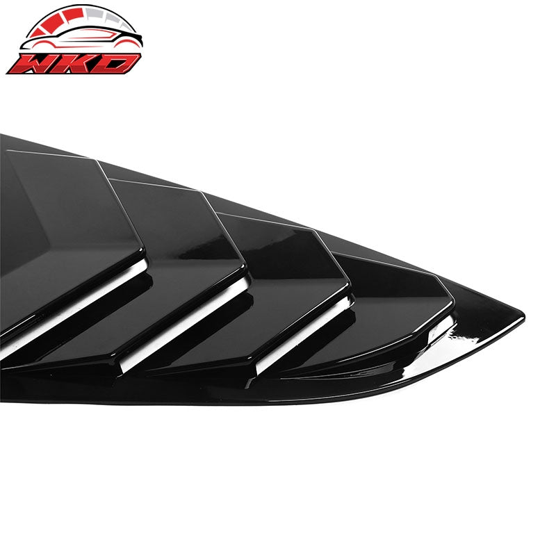 Fits 22-26 Toyota GR86/Subaru BRZ IKON 2PCS Side Window Louvers ABS Gloss Black