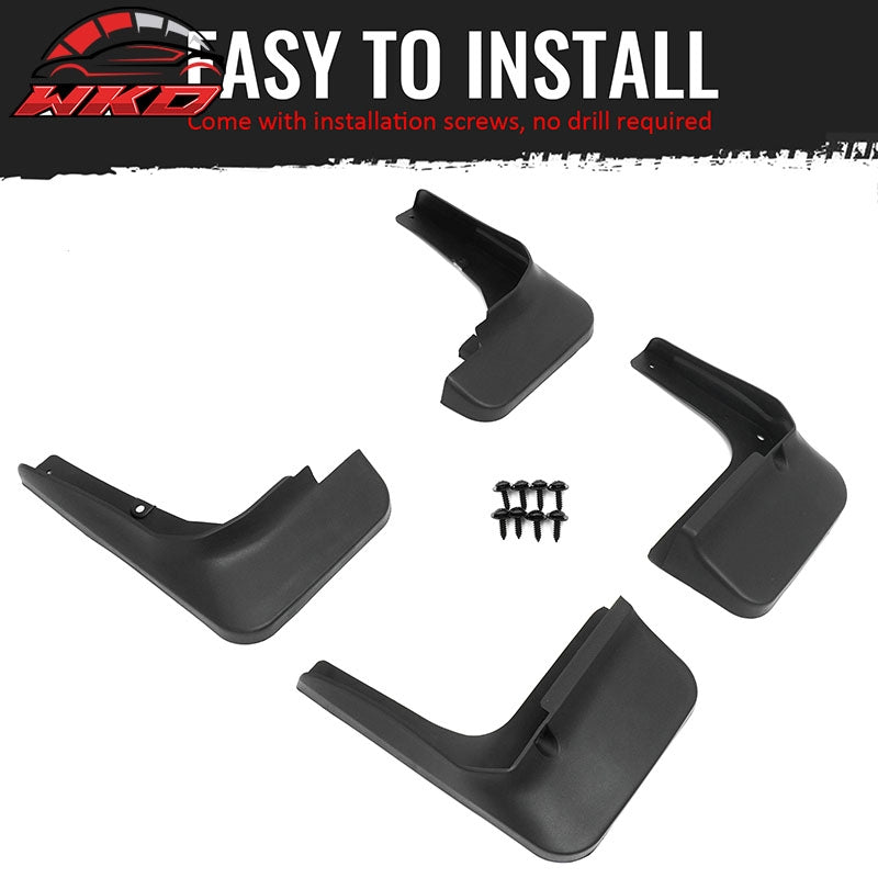 Fits 11-13 Toyota Highlander Front & Rear Mud Flaps Wheel Arch Splash Guards PP