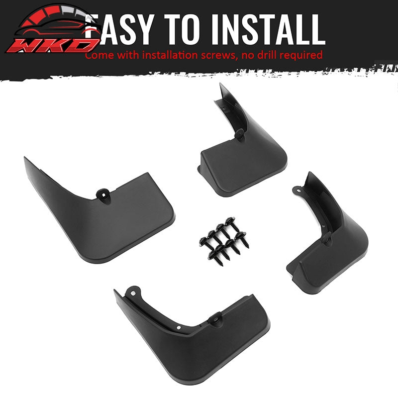 Fits 14-19 Toyota Highlander Front & Rear Mud Flaps Wheel Arch Splash Guards PP