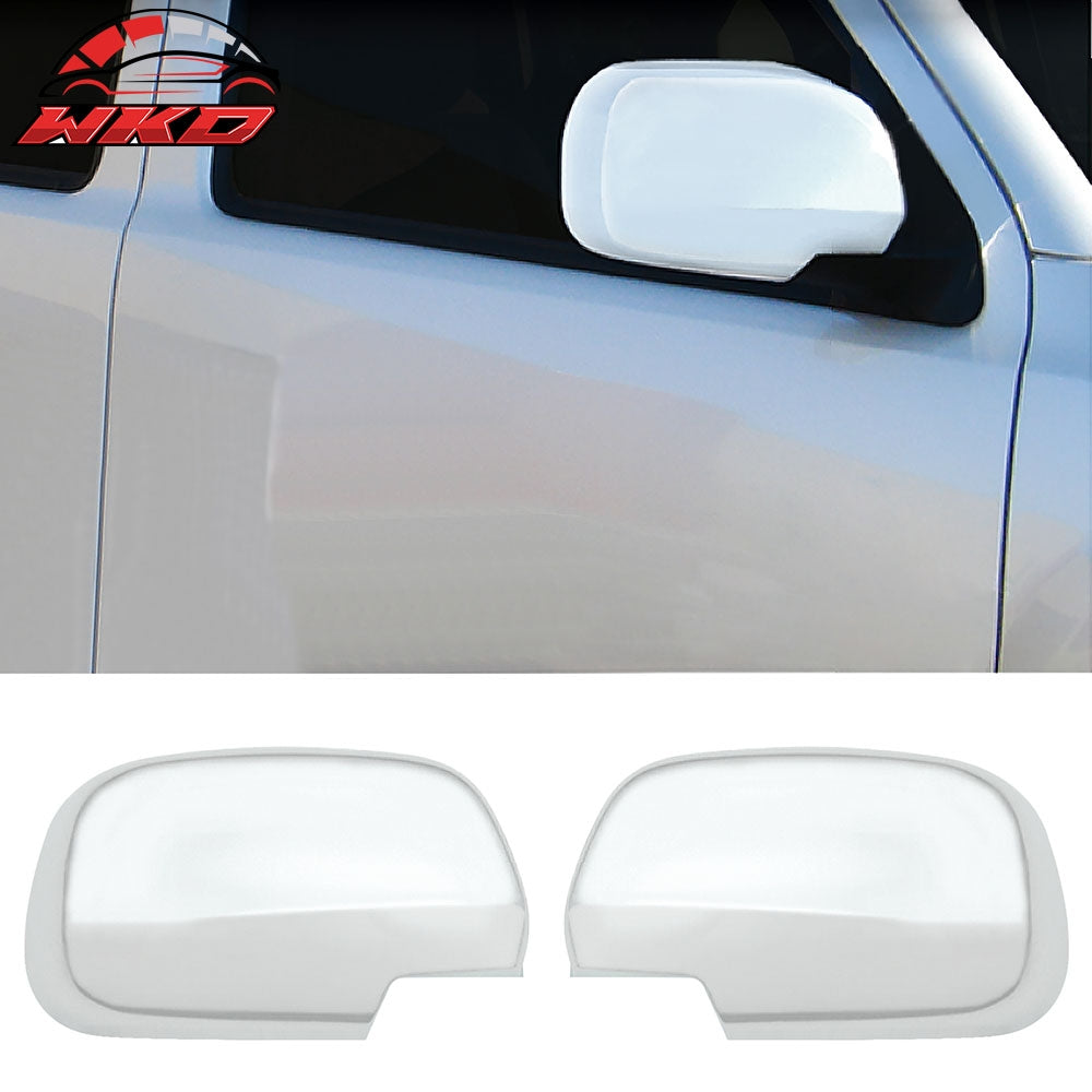 Fits 05-11 Toyota Tacoma Side Rear View Mirror Covers Cap Replacement Chrome ABS