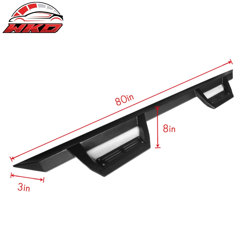 Fits 05-22 Toyota Tacoma Double Cab Side Step Bar Running Boards Black - Steel
