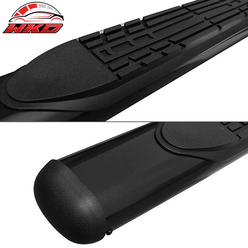 Fits 07-21 Toyota Tundra Double Cab 4" Oval Side Step Nerf Bar Running Boards