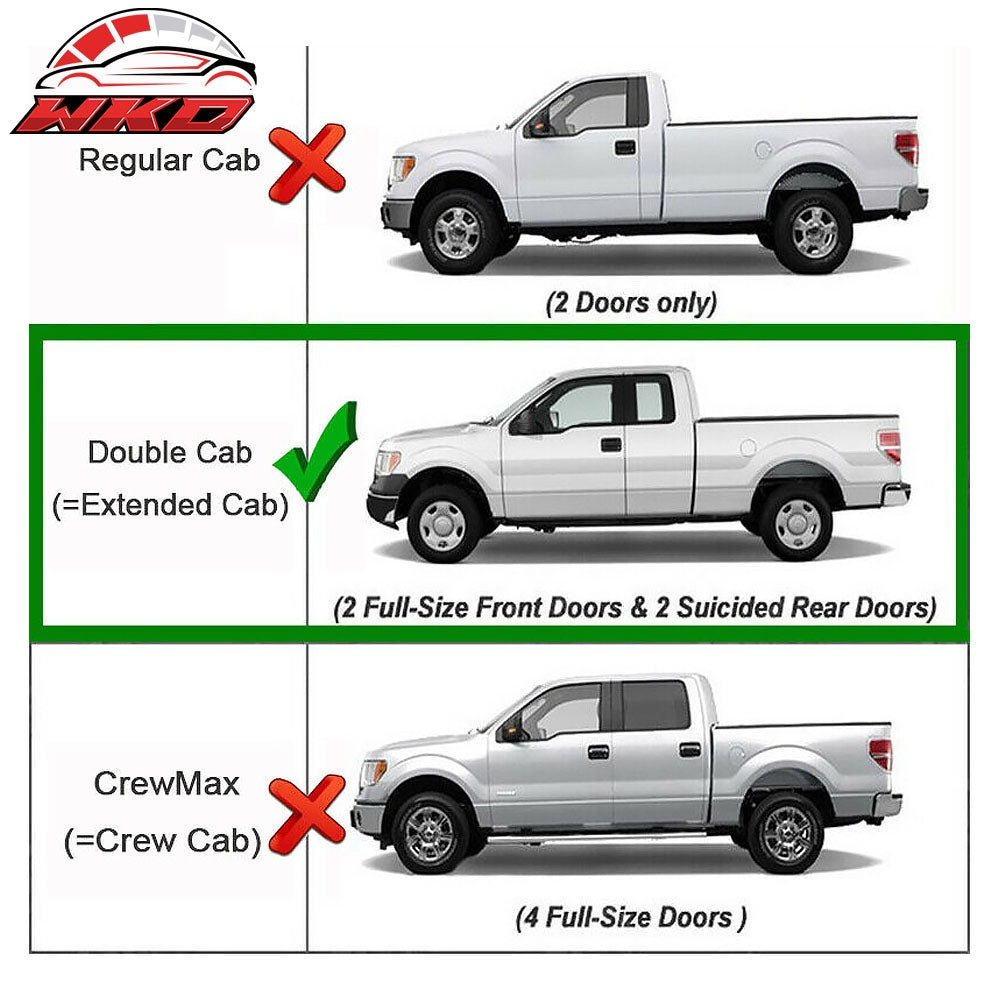 Fits 07-21 Toyota Tundra Double Cab Round Nerf Bars Side Step Running Boards