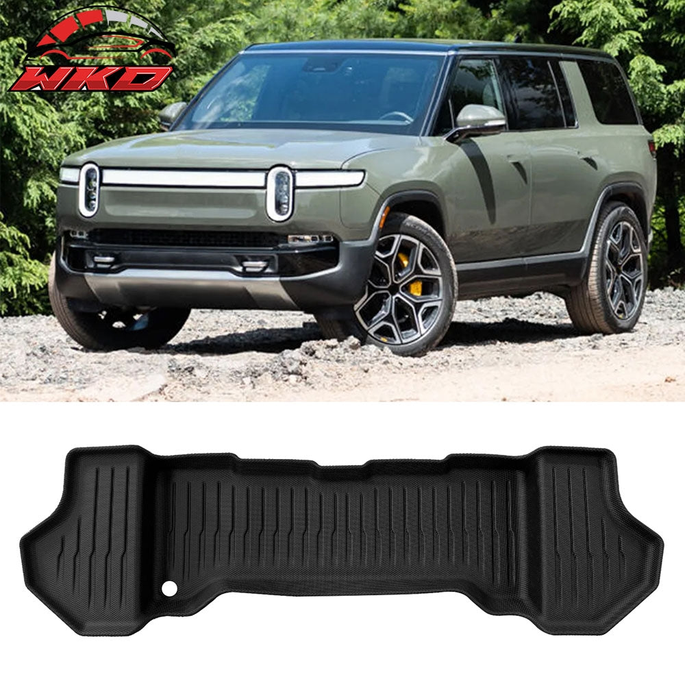 Fits 22-24 Rivian R1T R1S Trunk Cargo Lower 3D Liner Guard Front Storage Mat TPE