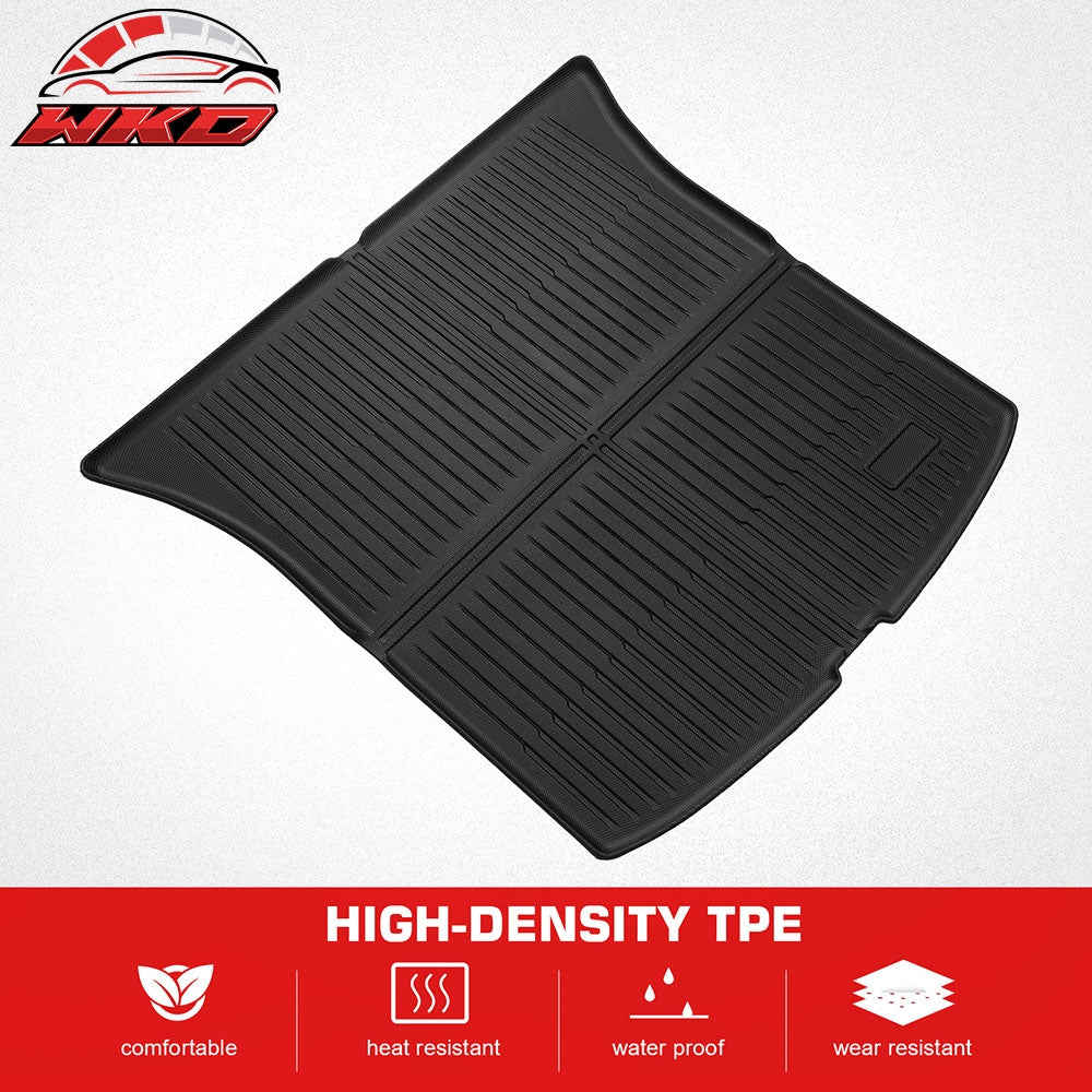 Fits 2026 Tesla Model Y Juniper 5 Seat TPE Waterproof Rear Cargo Trunk Tray Mats
