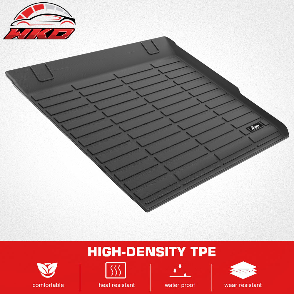 Fits 10-24 Toyota 4Runner TPE All Weather Waterproof Rear Cargo Trunk Tray Mats