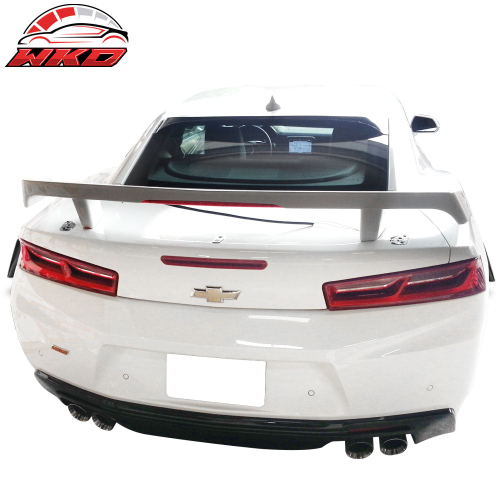 For 16-24 Chevy Camaro Trunk Spoiler GM Style LED 3rd Brake Light Unpainted Wing | Wholesale - Wikond Auto