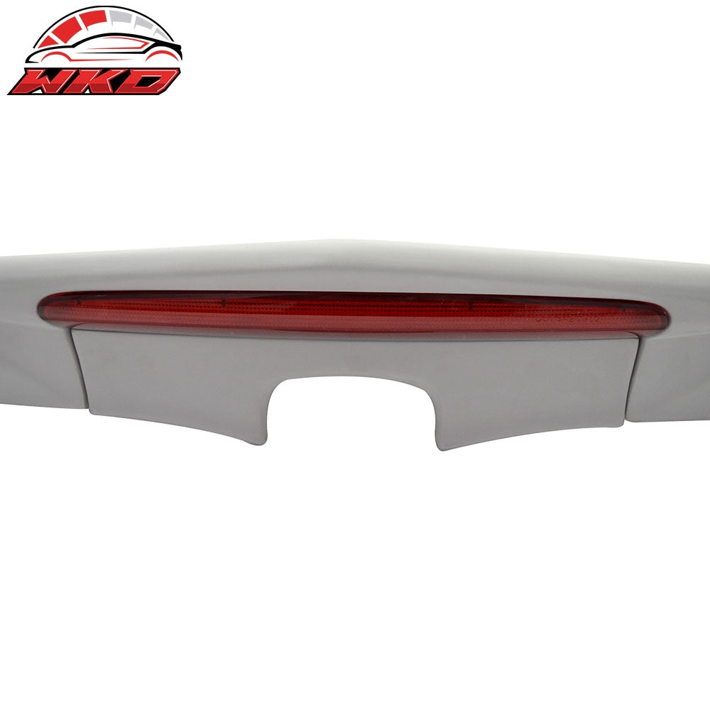 Fits 06-11 Honda Civic 4Dr Rear Trunk Spoiler Wing MD FRP Red LED Brake Light