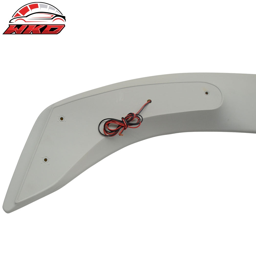 Fits 13-16 Honda Accord Sedan OE Factory Matte Black Trunk Spoiler & LED Light