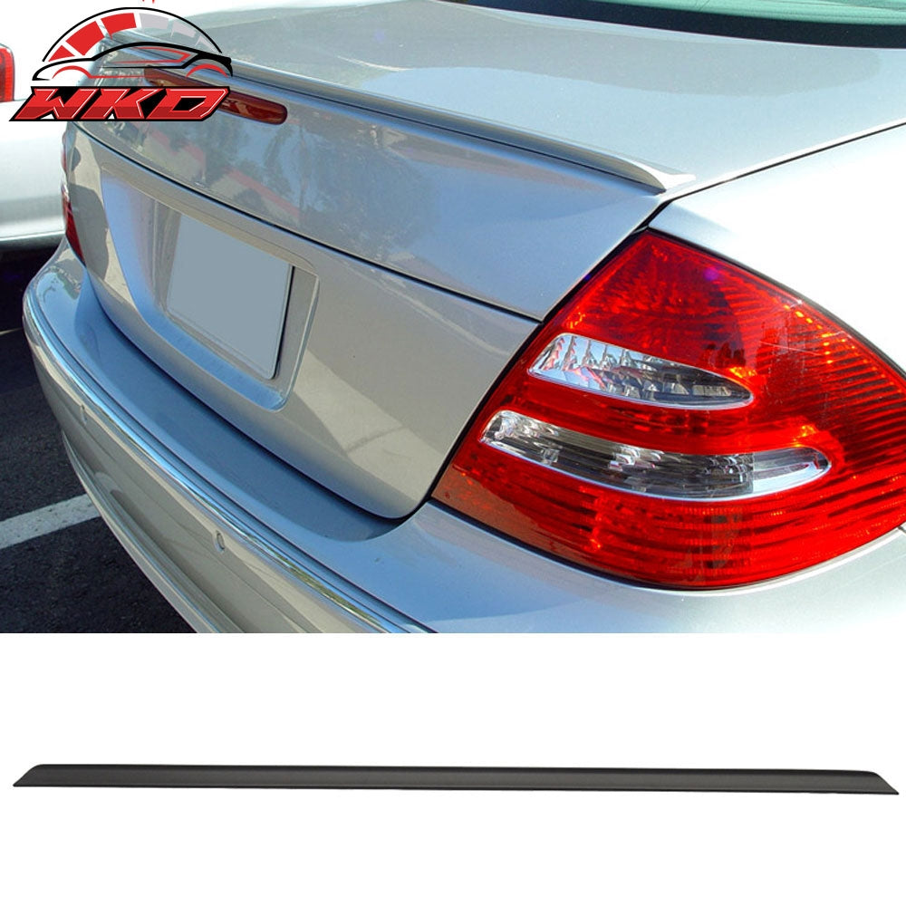 Fits 95-01 Benz E Class W210 Unpainted Black Trunk Spoiler - PUF