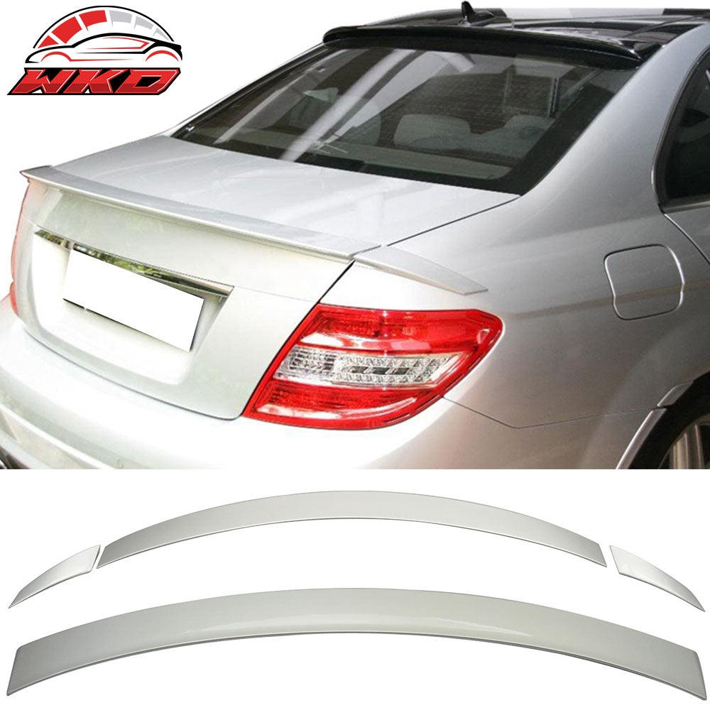 Fits 08-14 W204 B Type Trunk & OE Roof Wing Painted #775 Iridium Silver Metallic