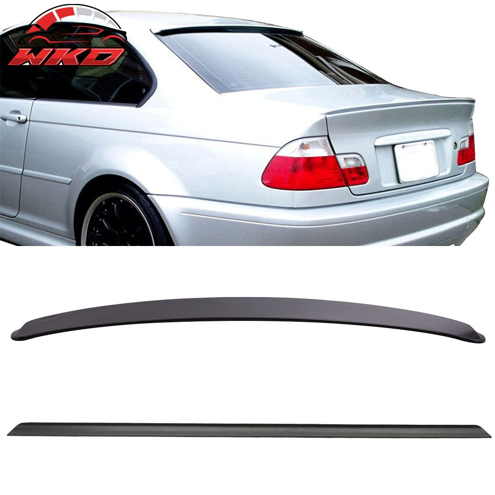 Fits 00-05 BMW 3 Series E46 Coupe PU Trunk Spoiler & AC Style Roof Wing