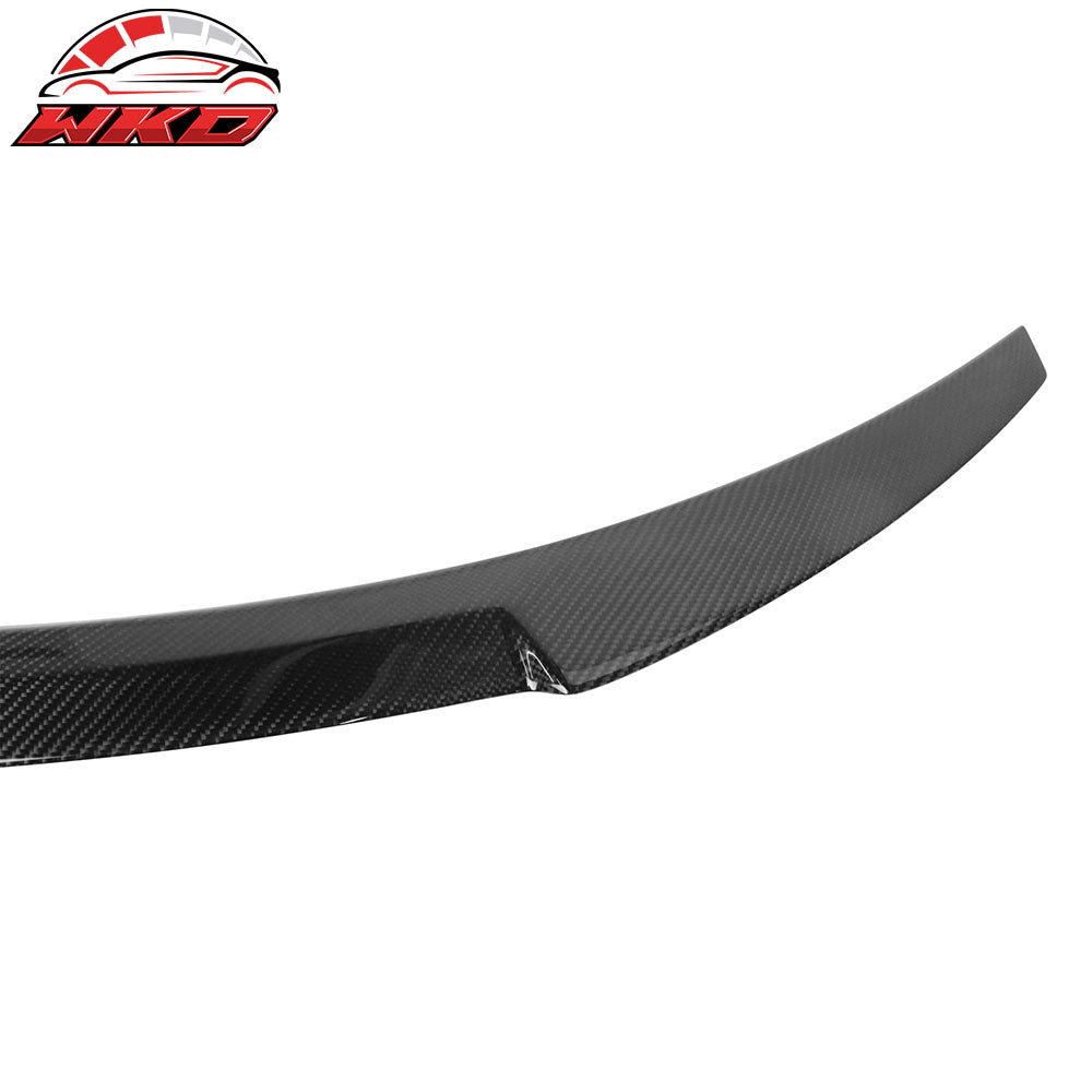 Fits 14-21 BMW F22 2-Series 2D Trunk Spoiler V Style Carbon Fiber Rear Deck Wing