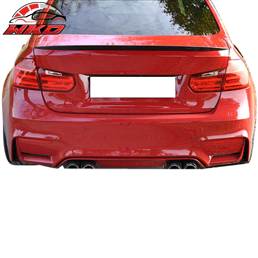 Fits 12-18 BMW F30 3 Series Performance Style Trunk Spoiler Painted #668 Black