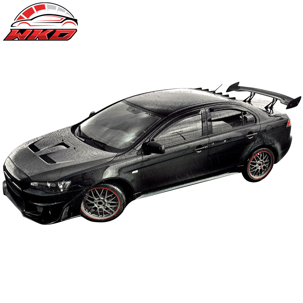 Universal 57 Inch Adjustable JDM Rear Trunk Spoiler Wing Unpainted GT Style ABS