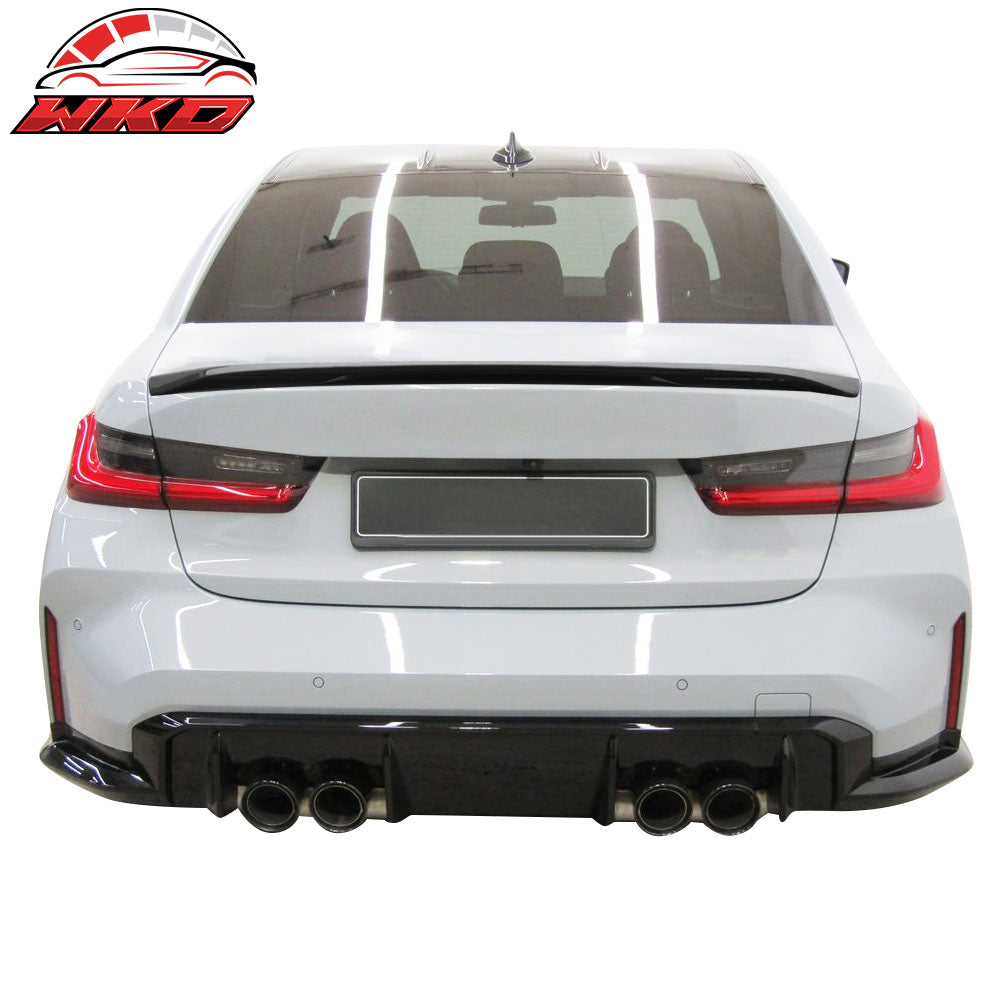 Fits 21-26 BMW G80 M3 Trunk Spoiler M Performance Style Rear Wing Matte Black
