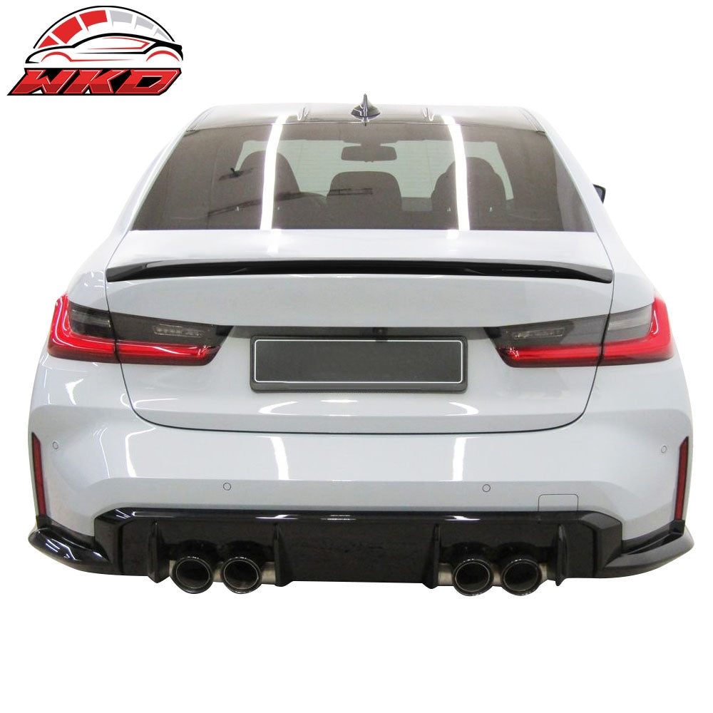 Fits 21-26 BMW G80 M3 Trunk Spoiler M Performance Style Rear Wing Matte Black