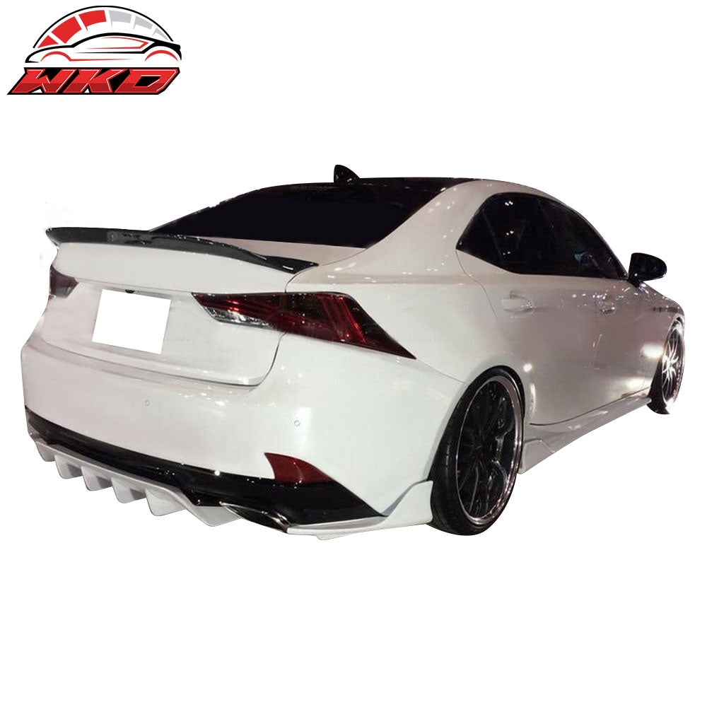 Fits 14-20 Lexus IS250 IS300 IS350 Type A #8V3 Deep Sea Mica Trunk Spoiler