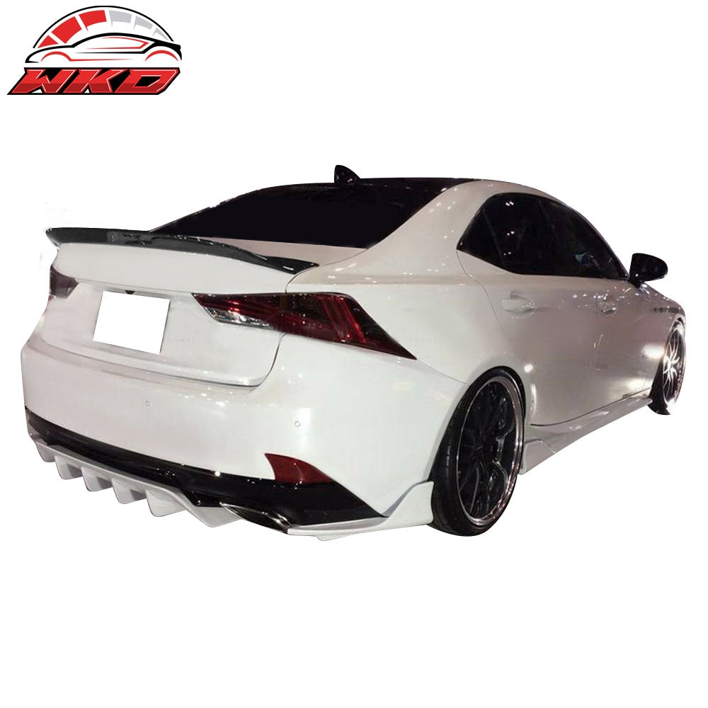 Fits 14-20 Lexus IS250 IS300 IS350 IS200t Type A Rear Trunk Spoiler Matte Black