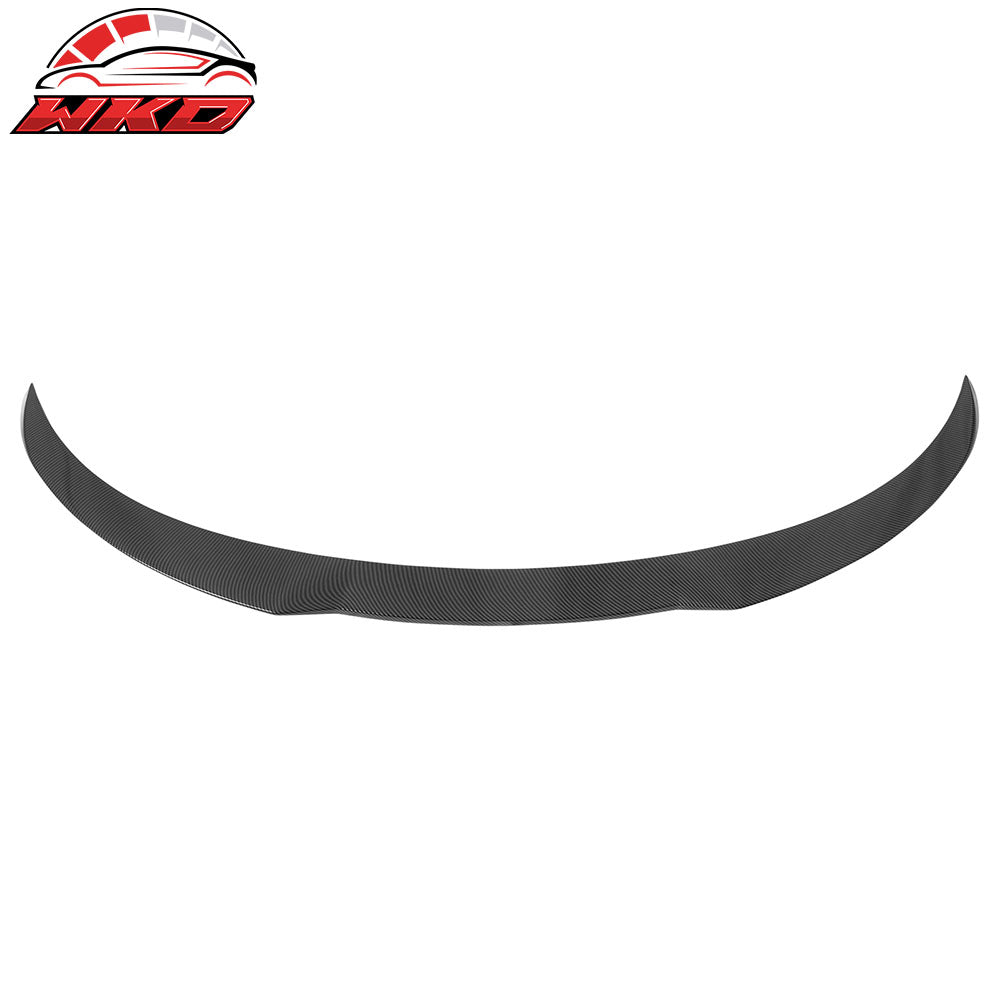 Fits 25-26 Tesla Model Y Juniper Trunk Spoiler Carbon Fiber Print Rear Wing Trim