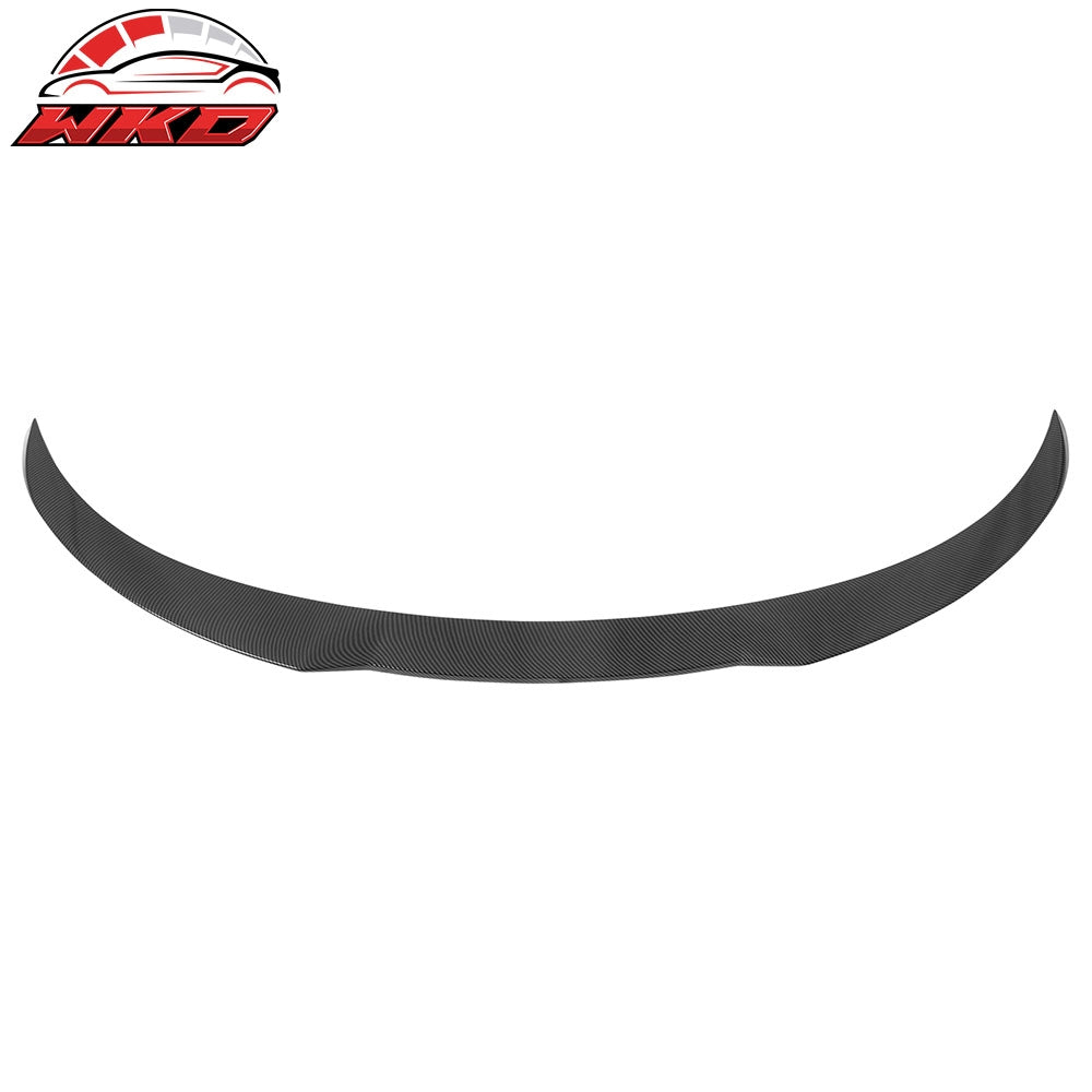 Fits 25-26 Tesla Model Y Juniper Trunk Spoiler Carbon Fiber Print Rear Wing Trim