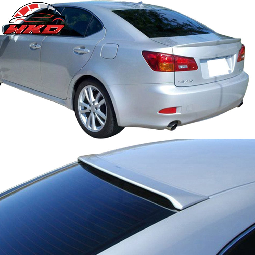 Fits 06-13 Lexus IS250 Sedan OE Style Trunk + Roof Spoiler Painted #1G1 Tungsten