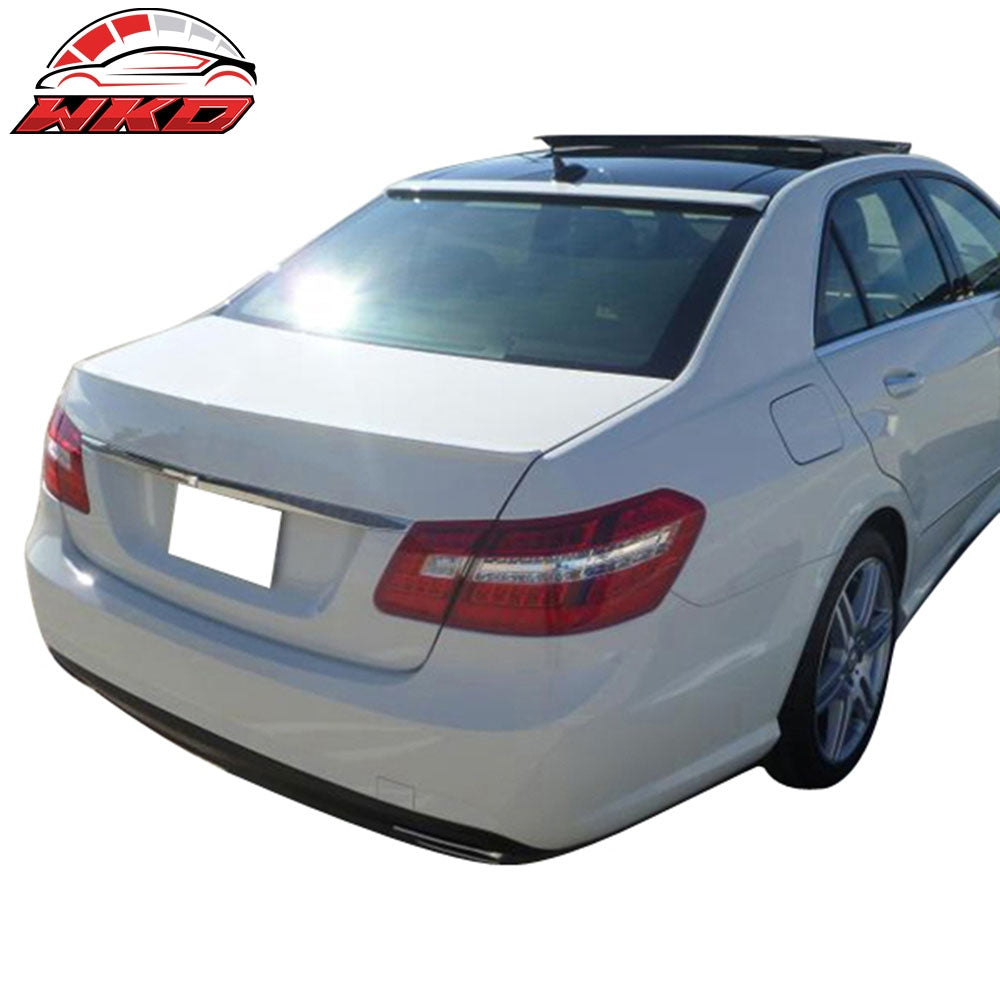 Fits 10-16 W212 Sedan AMG Trunk Spoiler & OE Roof Wing Painted #650 Cirrus White