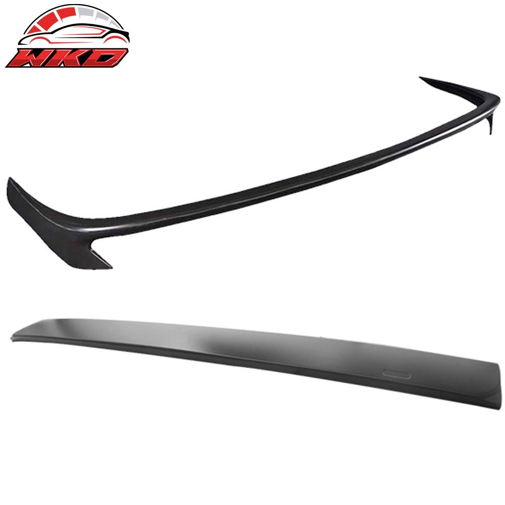 Fits 02-05 BMW E65 7-Series AC Style Trunk Spoiler PU + Roof Spoiler Unpainted