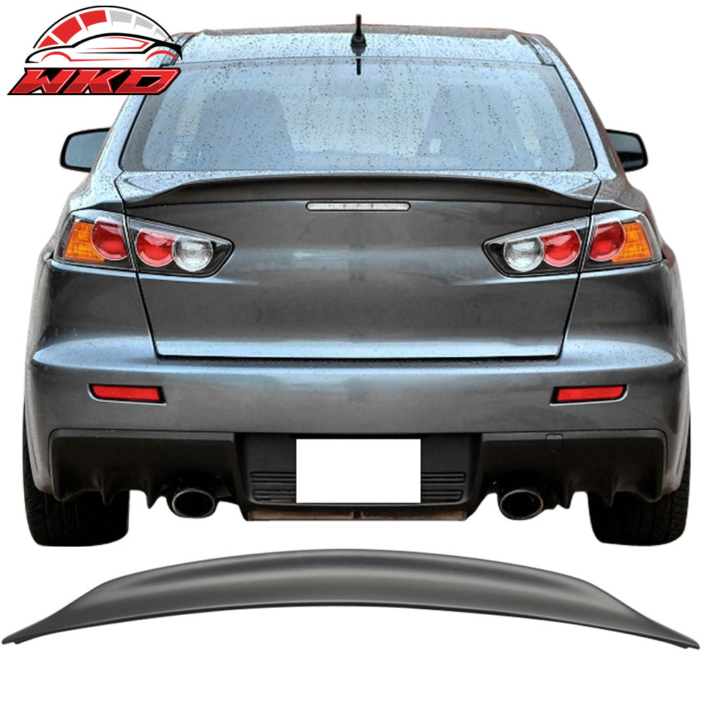Fits 08-17 Mitsubishi Lancer Evolution 10 X 2PC EVO & D Style Rear Trunk Spoiler