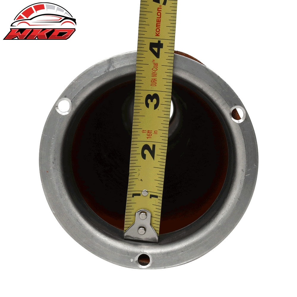 Universal Brake Cooling Dual Layer Insulation Hose W/ Flange 3.5 Inch 2 Pc