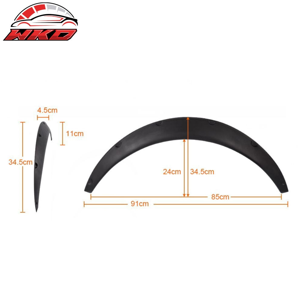 Wholesale Ikon V2 Universal 70mm Thickness Rear PU Fender Flares - Wikond Auto