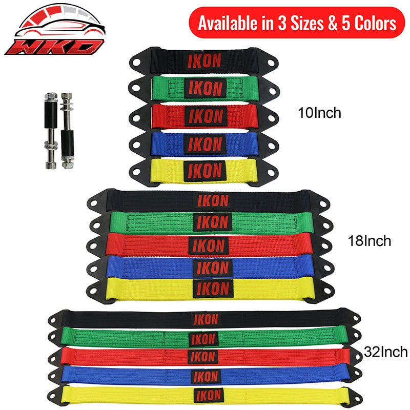 18" Green 10000lbs Racing Limit Straps Shock Suspension Travel 4 Layers Webbing