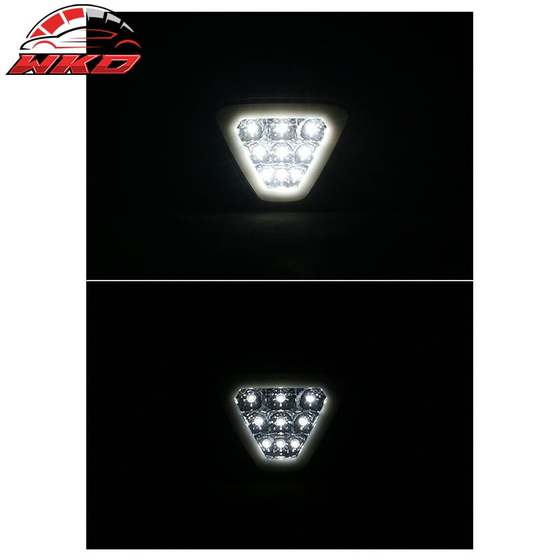 Universal Triangle Clear LED Rear Tail 3RD Brake Lights Safety Stop Lamp