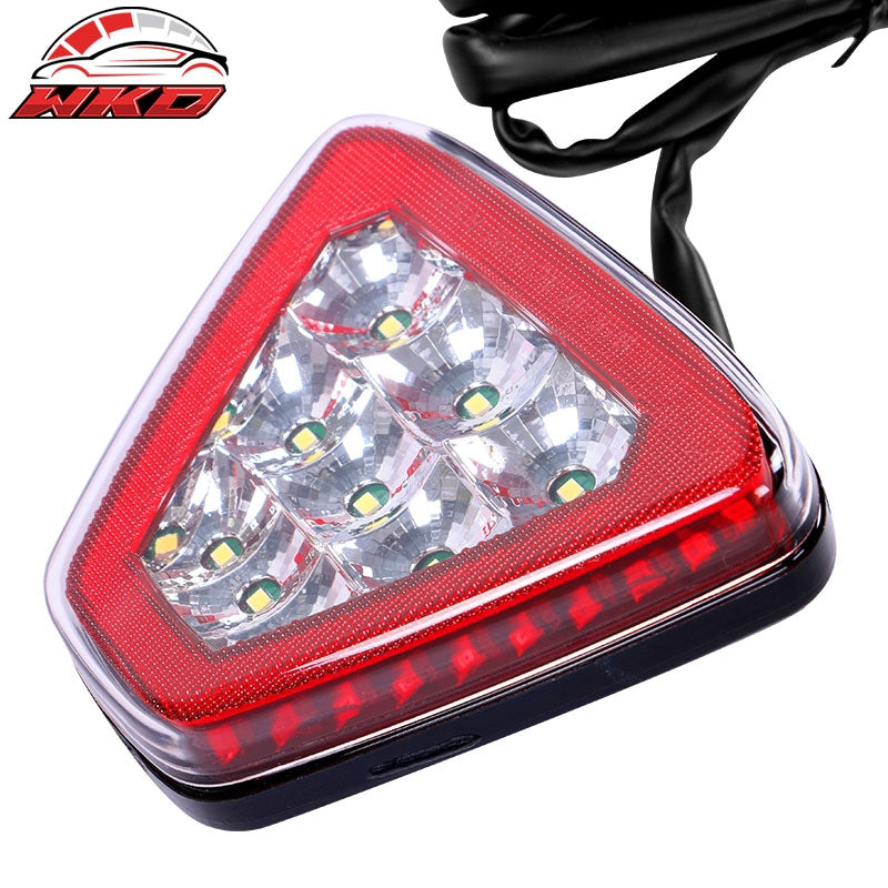 Universal Triangle Red LED Rear Tail 3RD Brake Lights Stop Safety Lamp