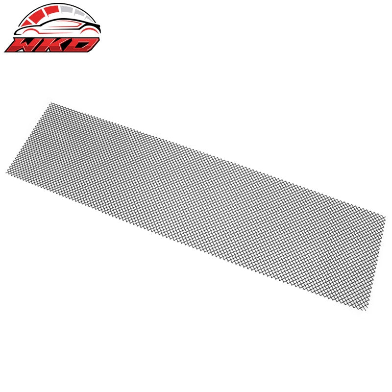 Universal Woven Mesh Interchimp Style Front Grille Matte Black Stainless Steel
