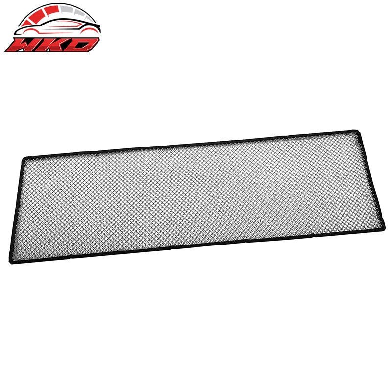 Universal Woven Mesh Interchimp Style Front Insert Grille Stainless Steel Chrome