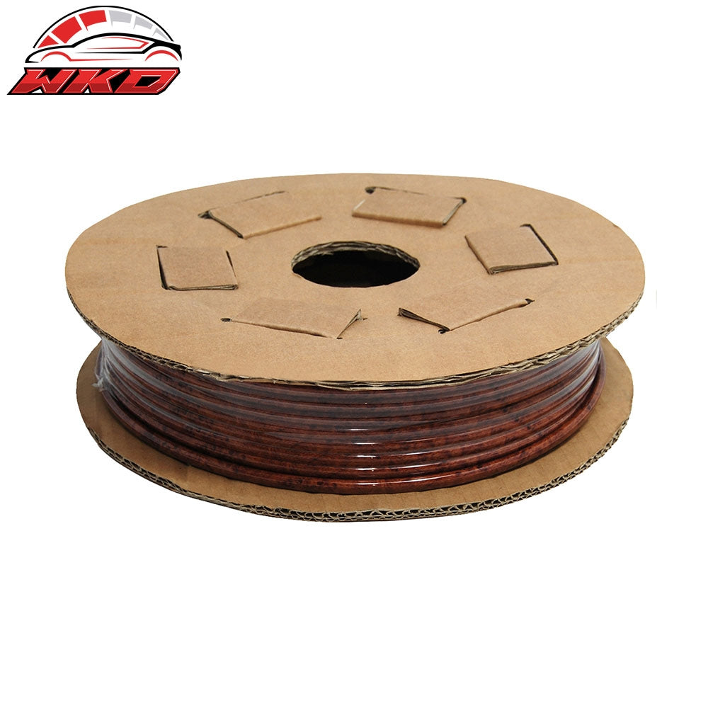 Wholesale Universal 150FT U Shape Door Edge Guard Molding Trim PU/Mylar Red W/Wood Design