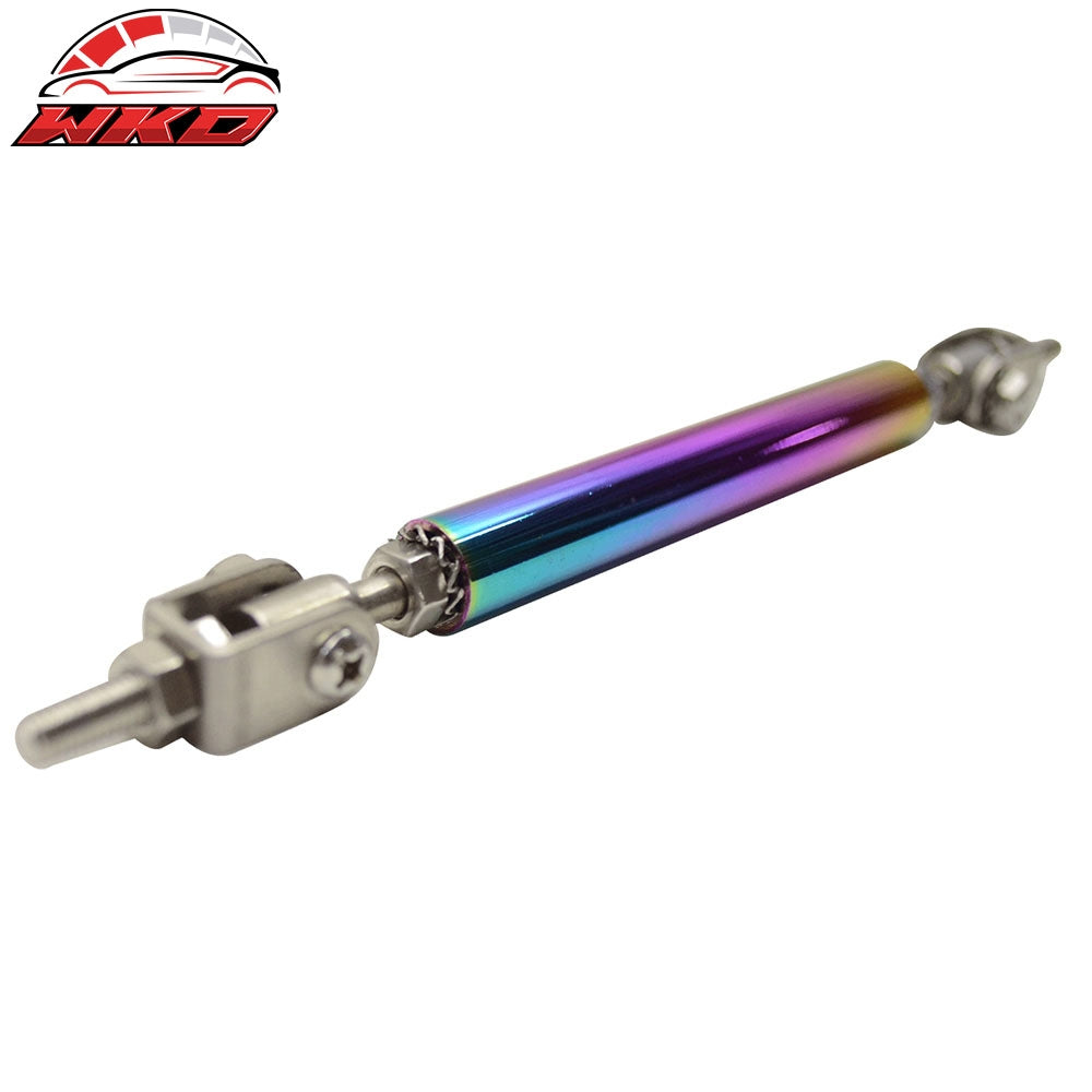 5.5"-8" Universal Adjustable Front Bumper Lip Splitter Rod Strut Tie Support Bar